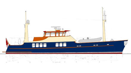 blue-hulled Passagemaker Lite 80